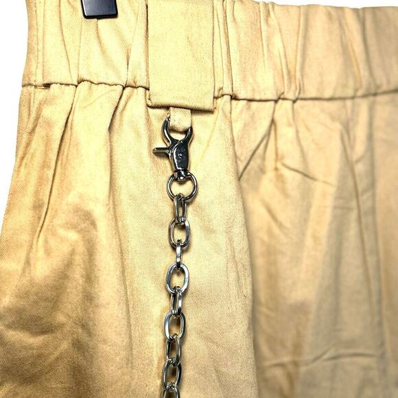 Better Be Women’s High Rise Baggy Joggers With Chain Khaki Tan Size Medium - Picture 7 of 8